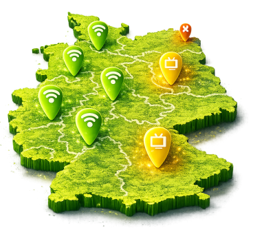 PYUR Internet und TV Verfügbarkeit in Deutschland prüfen